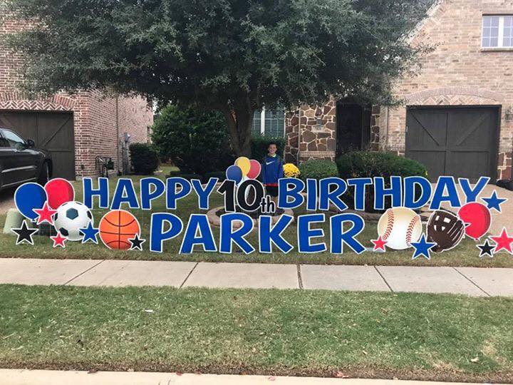 Happy Birthday Lawn Signs