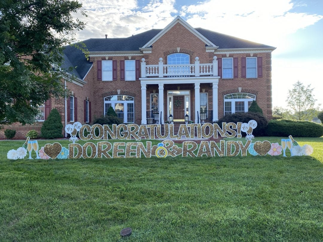 Engagement Yard Sign DMV