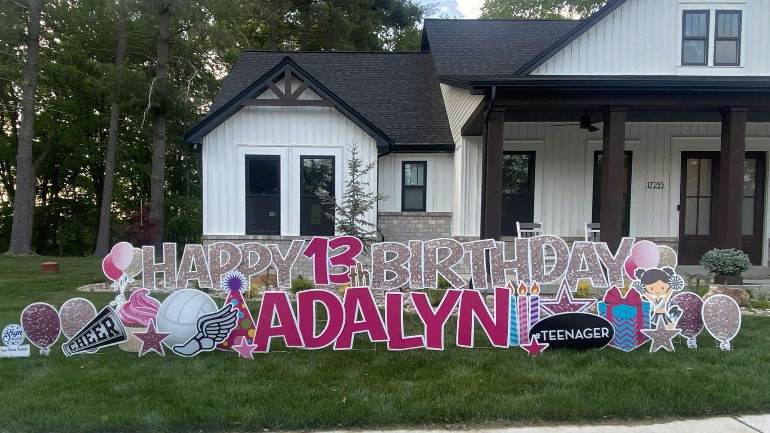 Wildwood teenage 13th birthday yard card